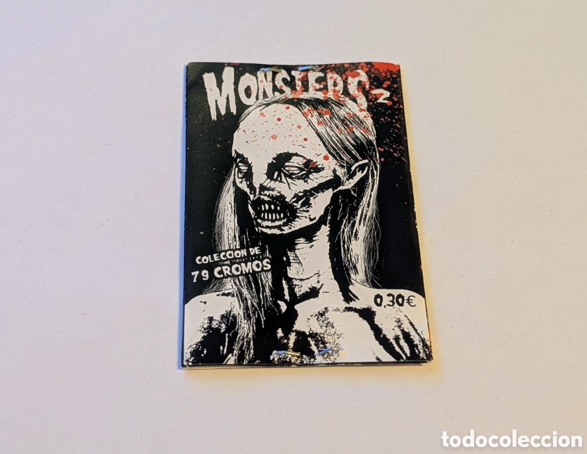 Coleccionismo cromos antiguos: Raro sobre cromos sin abrir Monsters 2. Monstruos