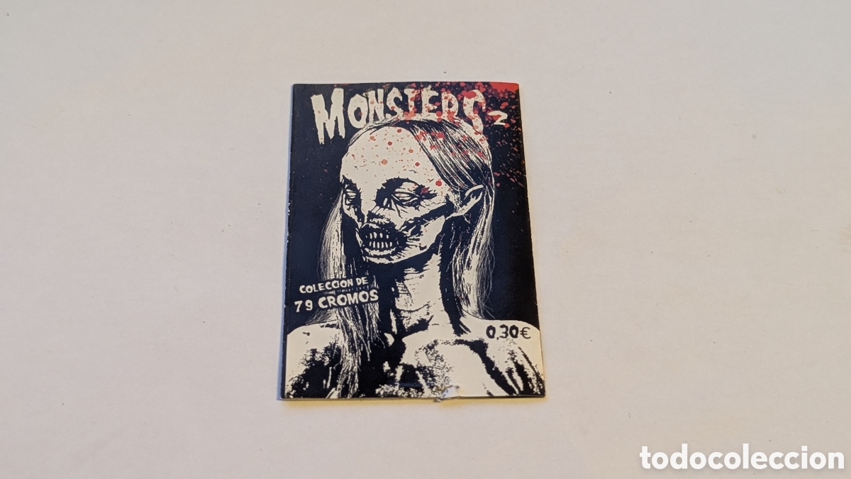 Coleccionismo cromos antiguos: Raro sobre cromos Monsters 2. Monstruos