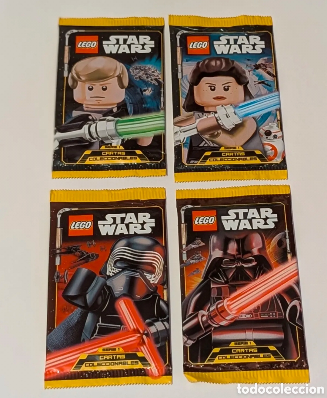 Coleccionismo cromos antiguos: Sobres cromos sin abrir Star Wars. Lego