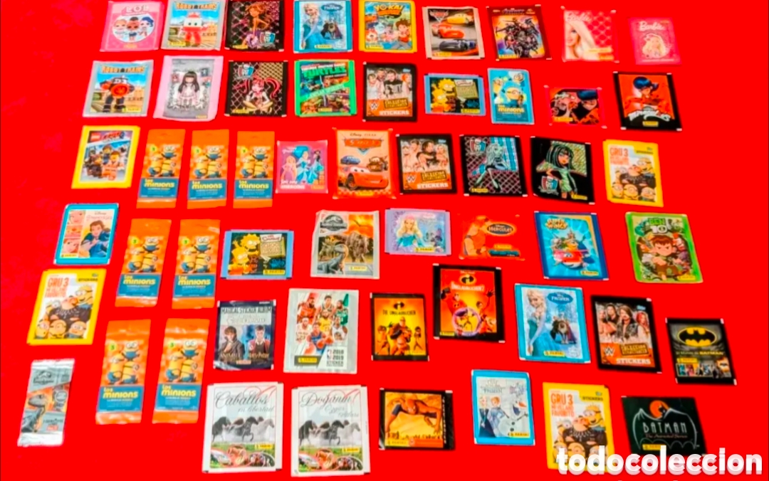 Coleccionismo cromos antiguos: Espectacular lote sobres sin abrir Panini. Topps. Varios. NBA. Disney. GRU. The Simpsons. Batman.