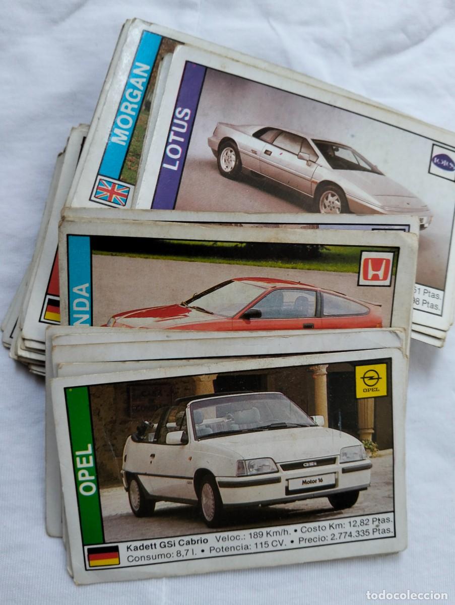 Coleccionismo cromos antiguos: Lote de 56 cromos Coches - Foto 2