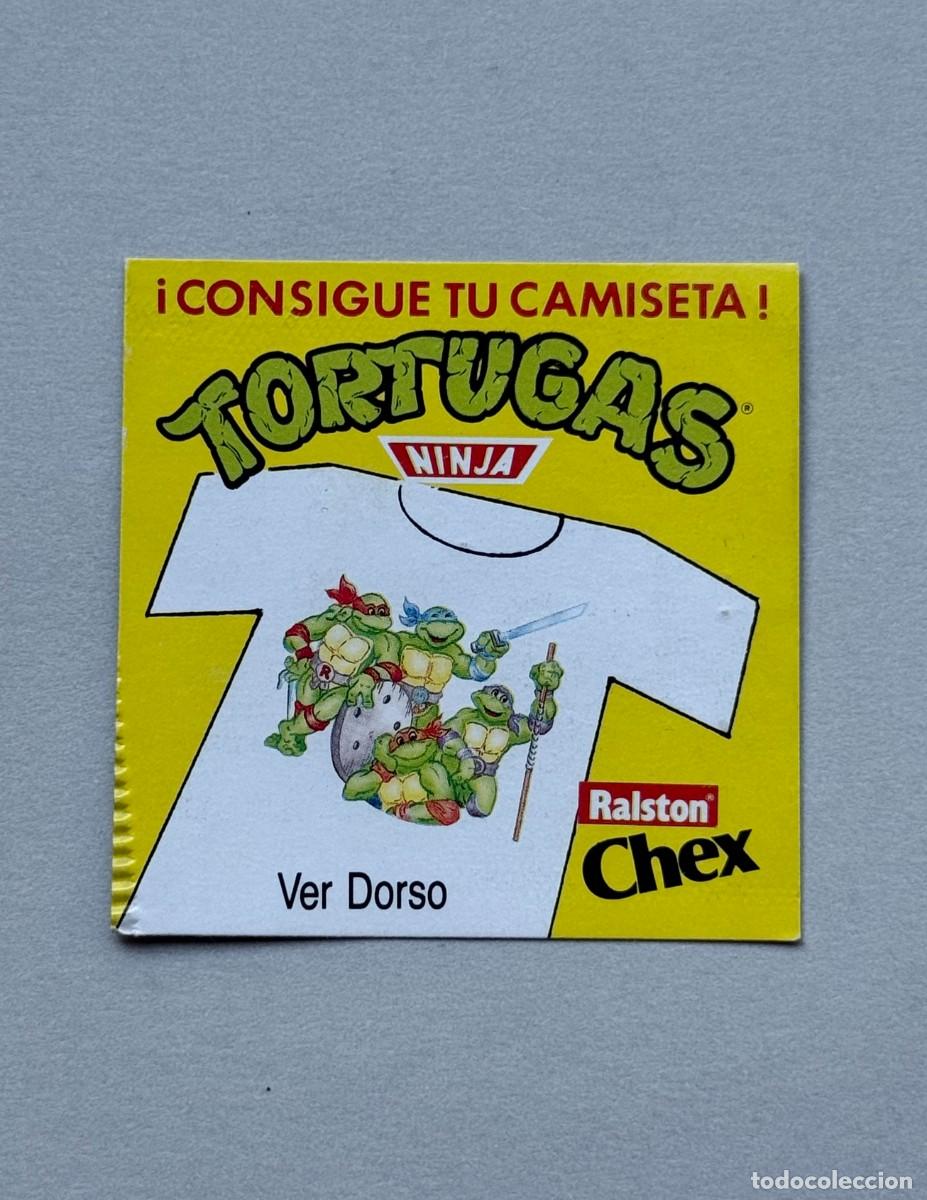 Coleccionismo cromos antiguos: Cup&oacute;n promocional sorteo camiseta Tortugas Ninja. Ralston Chex. A&ntilde;o 1991