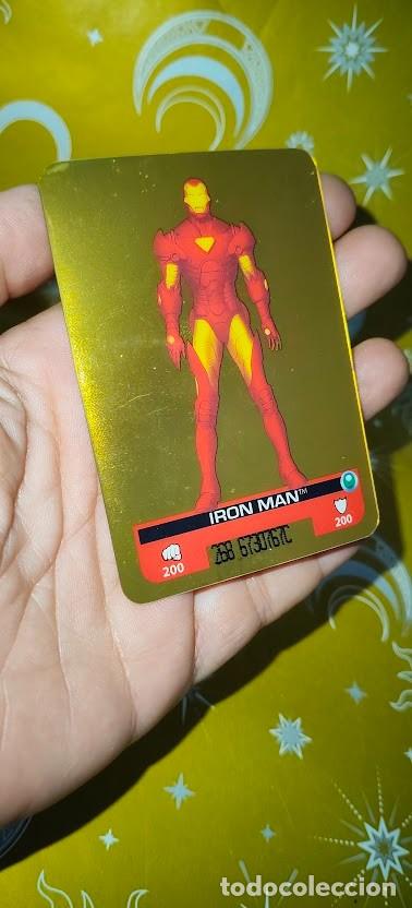 Coleccionismo cromos antiguos: Iron Man n&ordm; 146 - Marvel Heroes Lamincards Edibas 2008 - Bonus +30 - dorada