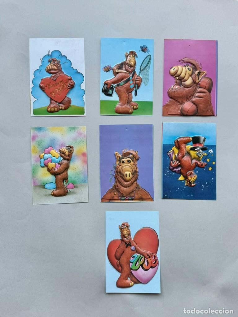 Coleccionismo cromos antiguos: Lote 7 postales con relieve ALF.