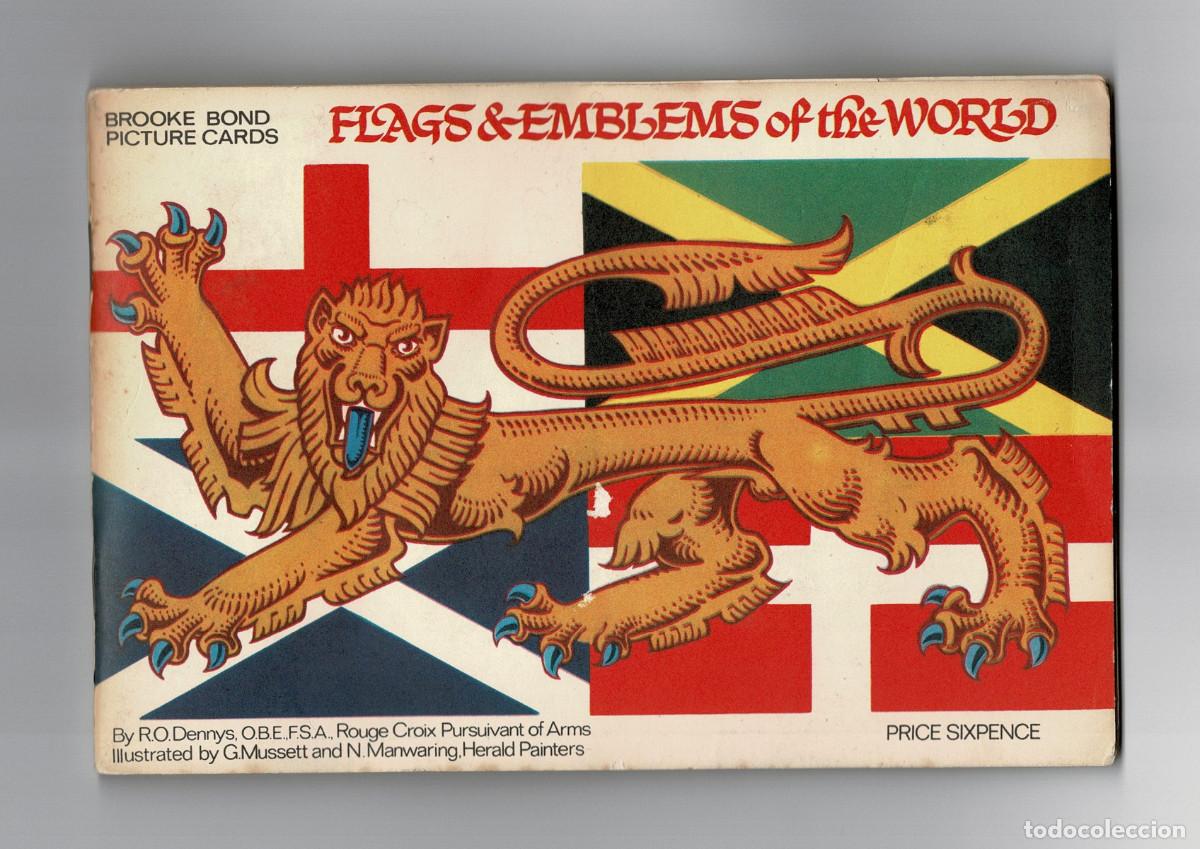 Coleccionismo cromos antiguos: &Aacute;LBUM CROMOS CL&Aacute;SICOS FLAGS & EMBLEMS OF THE WORLD (BANDERAS Y EMBLEMAS DEL MUNDO). REINO UNIDO 1967