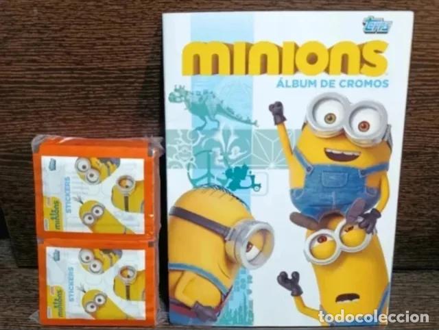 Coleccionismo cromos antiguos: 500 sobres cromos Minions stickers + 10 album vac&iacute;os edici&oacute;n espa&ntilde;ola