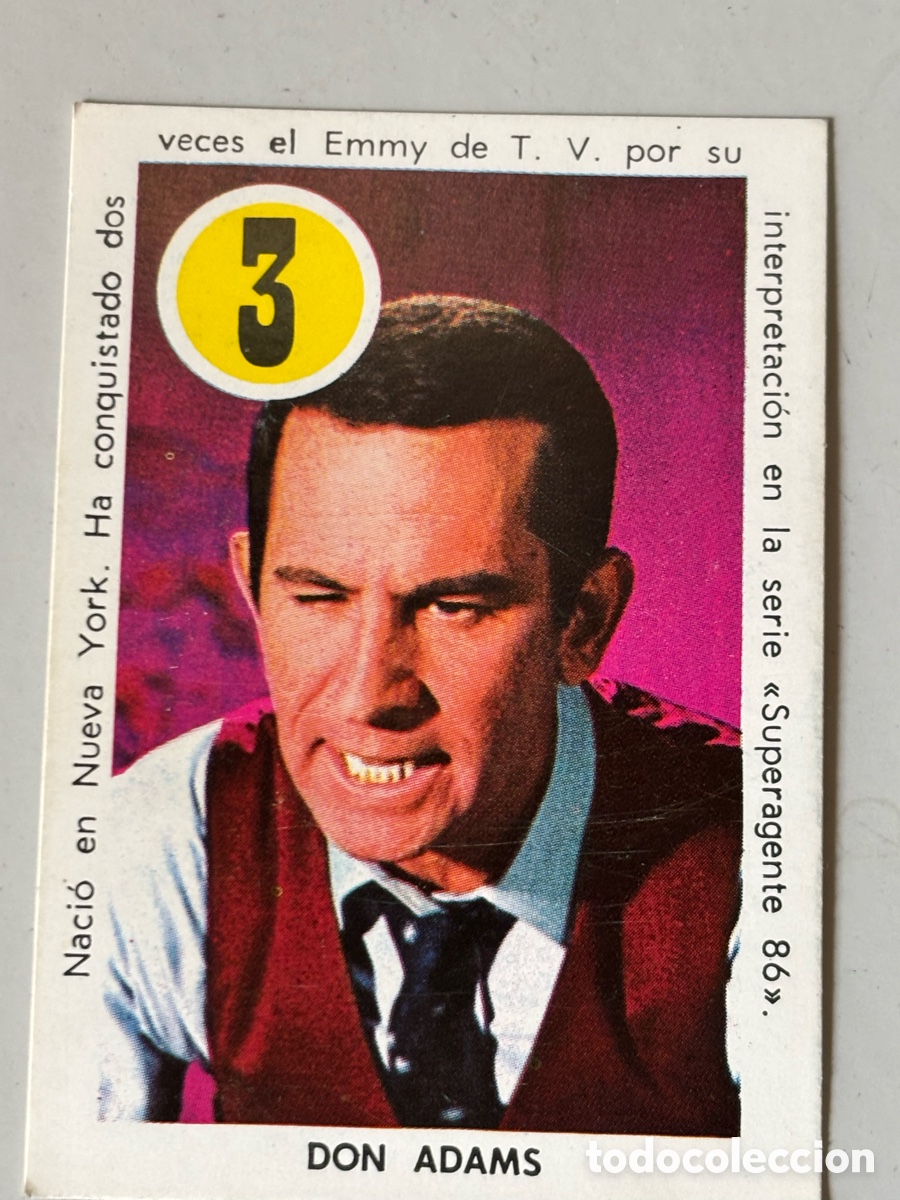 Coleccionismo cromos antiguos: Cromo Don Adams superagente 86