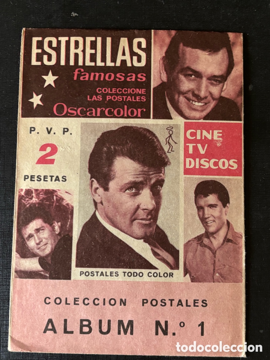 Coleccionismo cromos antiguos: Sobre postal gigante Estrellas famosas Oscar color &aacute;lbum n&uacute;mero uno
