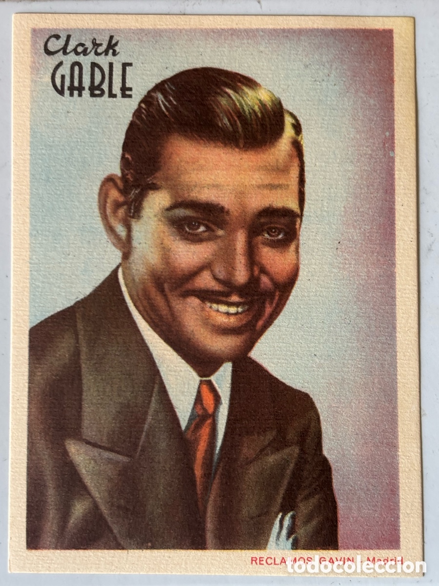 Coleccionismo cromos antiguos: Cromo de artistas Clark, Gable, publicidad, mezquita de C&oacute;rdoba, Granada