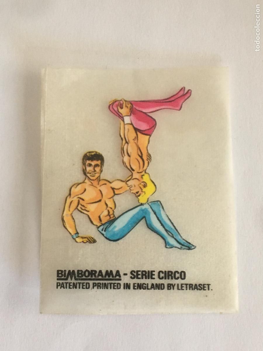Coleccionismo cromos antiguos: bimborama serie circo bimbo cromo nunca pegado conserva el papel protector