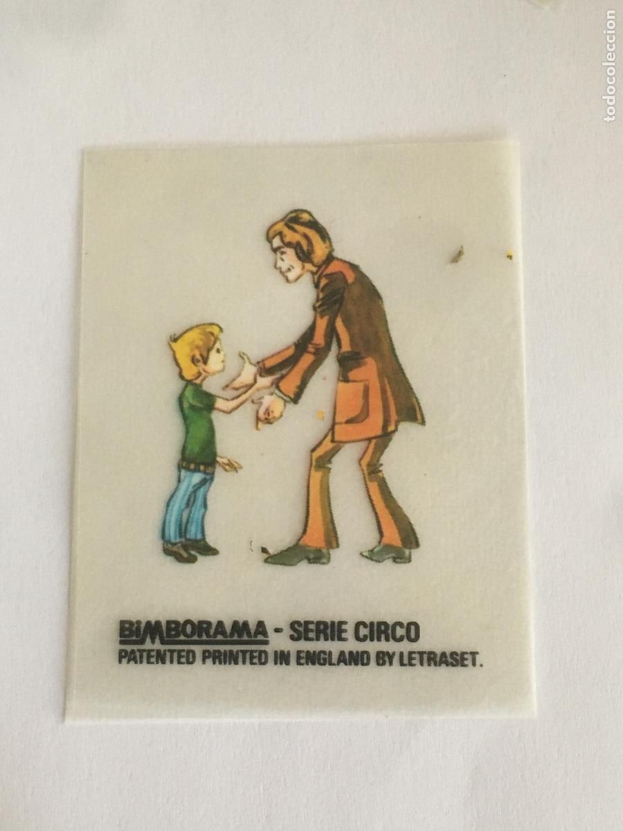 Coleccionismo cromos antiguos: bimborama serie circo bimbo cromo nunca pegado conserva el papel protector