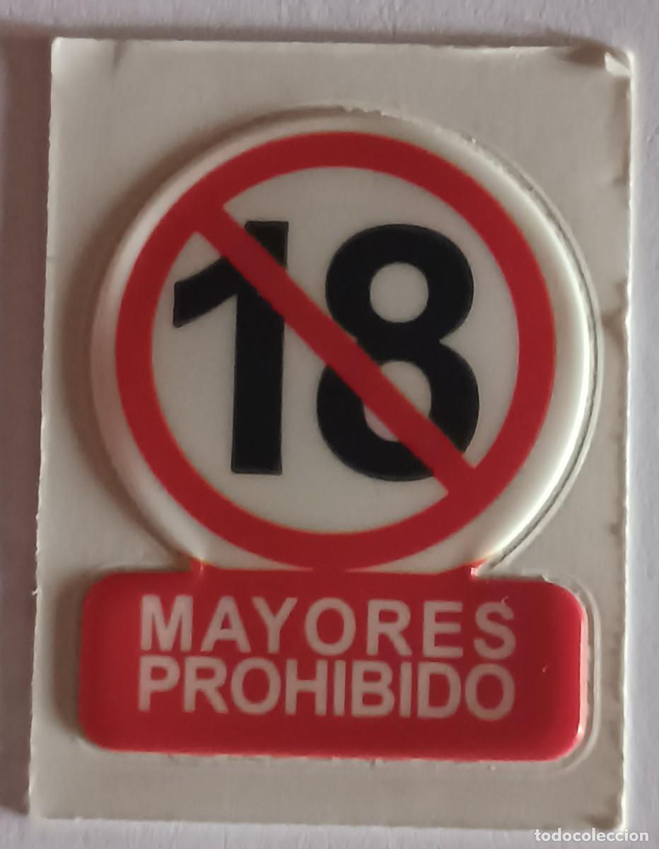 Coleccionismo cromos antiguos: PEGOTA de Grefusa 18 MAYORES PROHIBIDO