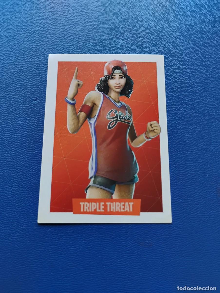 Sammeln alte Sammelbilder: CROMO FORTNITE N&ordm; 179 TRIPLE THRET - A&Ntilde;O 2019 - EPIC GAMES - PANINI