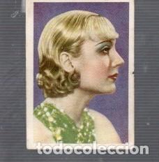 Coleccionismo cromos antiguos: CROMO DE CINE FOTO DE CAROLE LOMBARD HOJA J -1 -A N&ordm; 10 EDITOR BRUGUERA