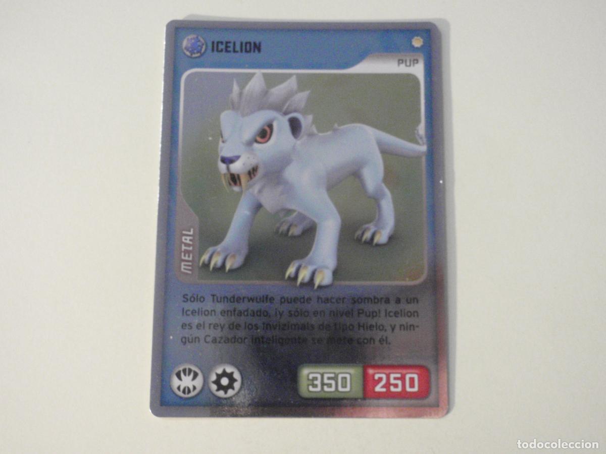Coleccionismo cromos antiguos: Cromo carta 091 ICELION. Trading Card INVIZIMALS 2009-2013. Panini