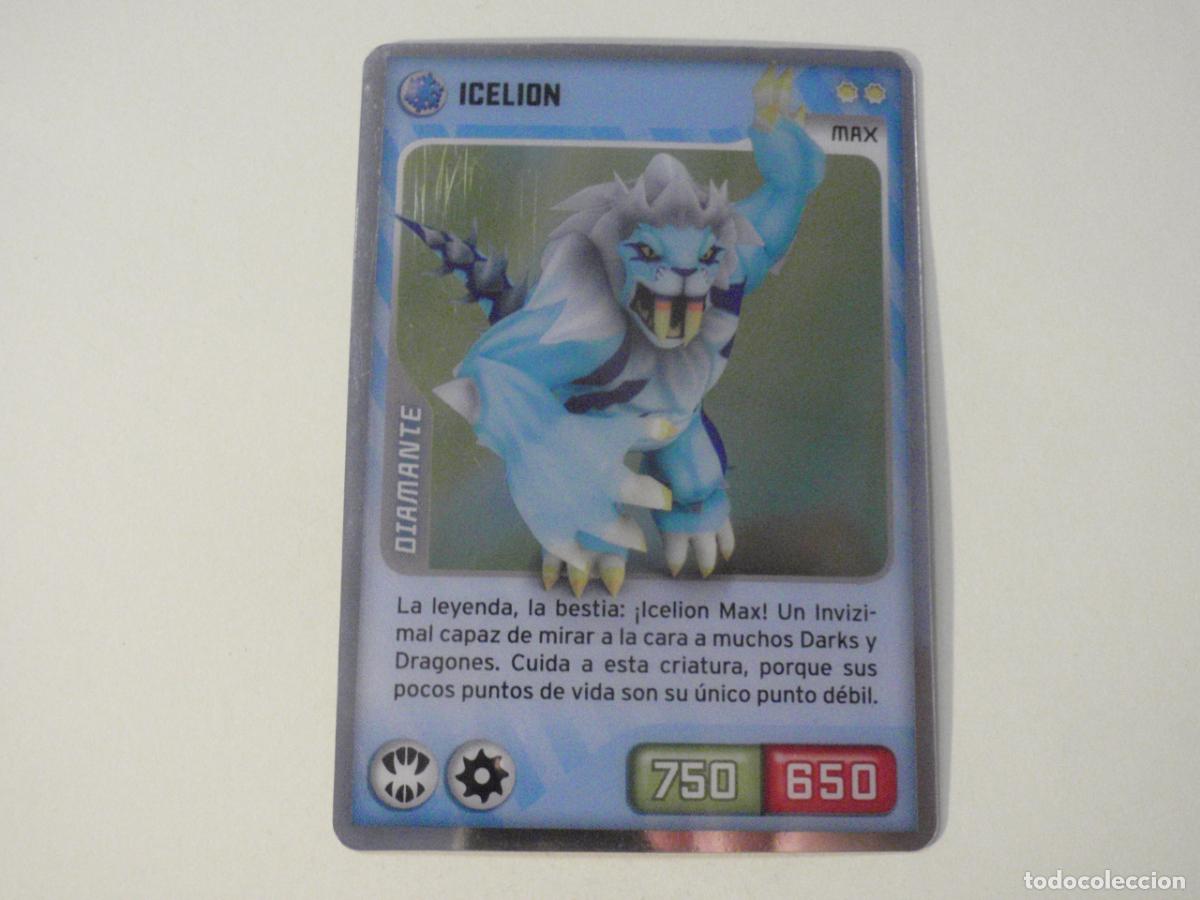 Coleccionismo cromos antiguos: Cromo carta 093 ICELION MAX. Trading Card INVIZIMALS 2009-2013. Panini