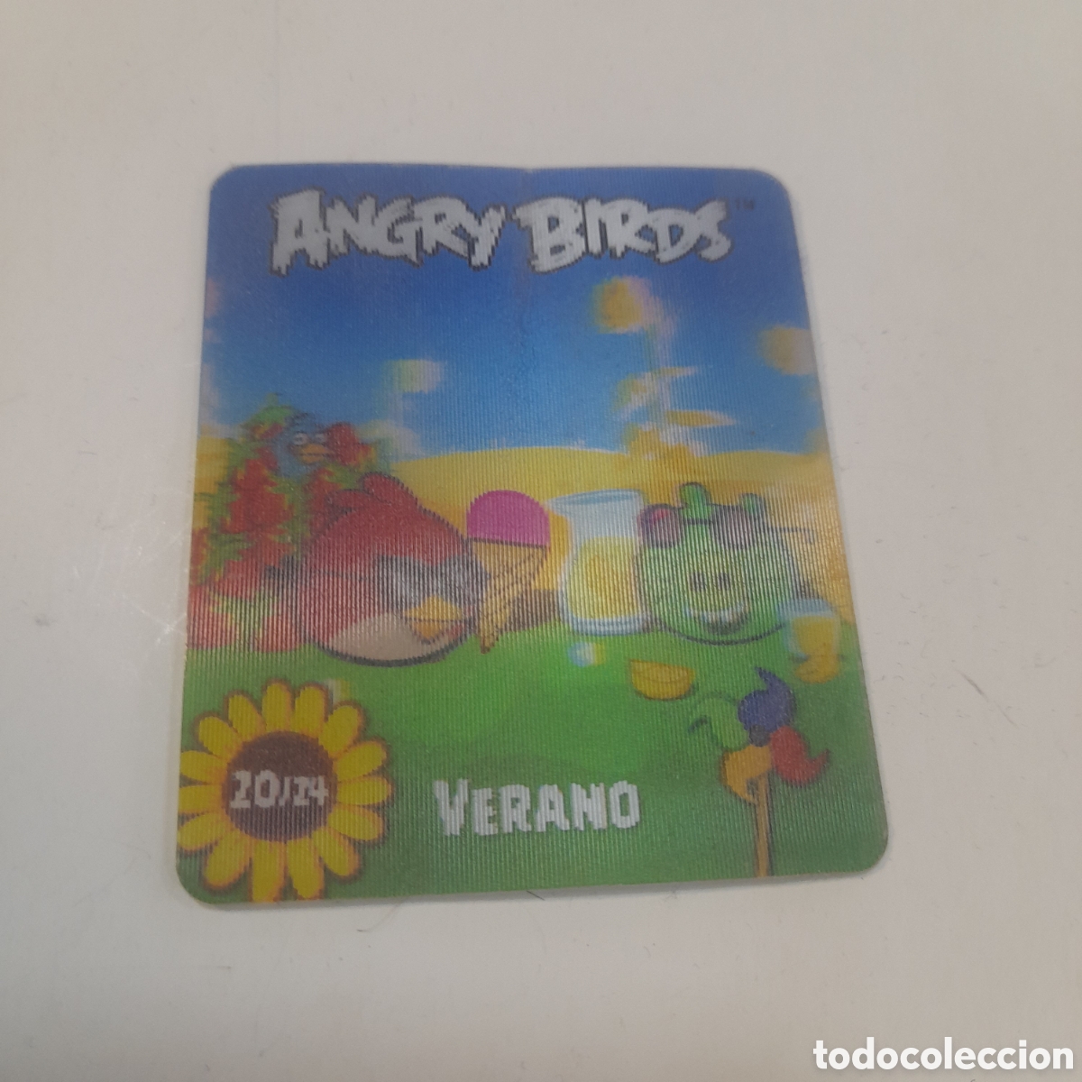 Coleccionismo cromos antiguos: Cromos tridimensionales Angry Birds verano - Foto 2