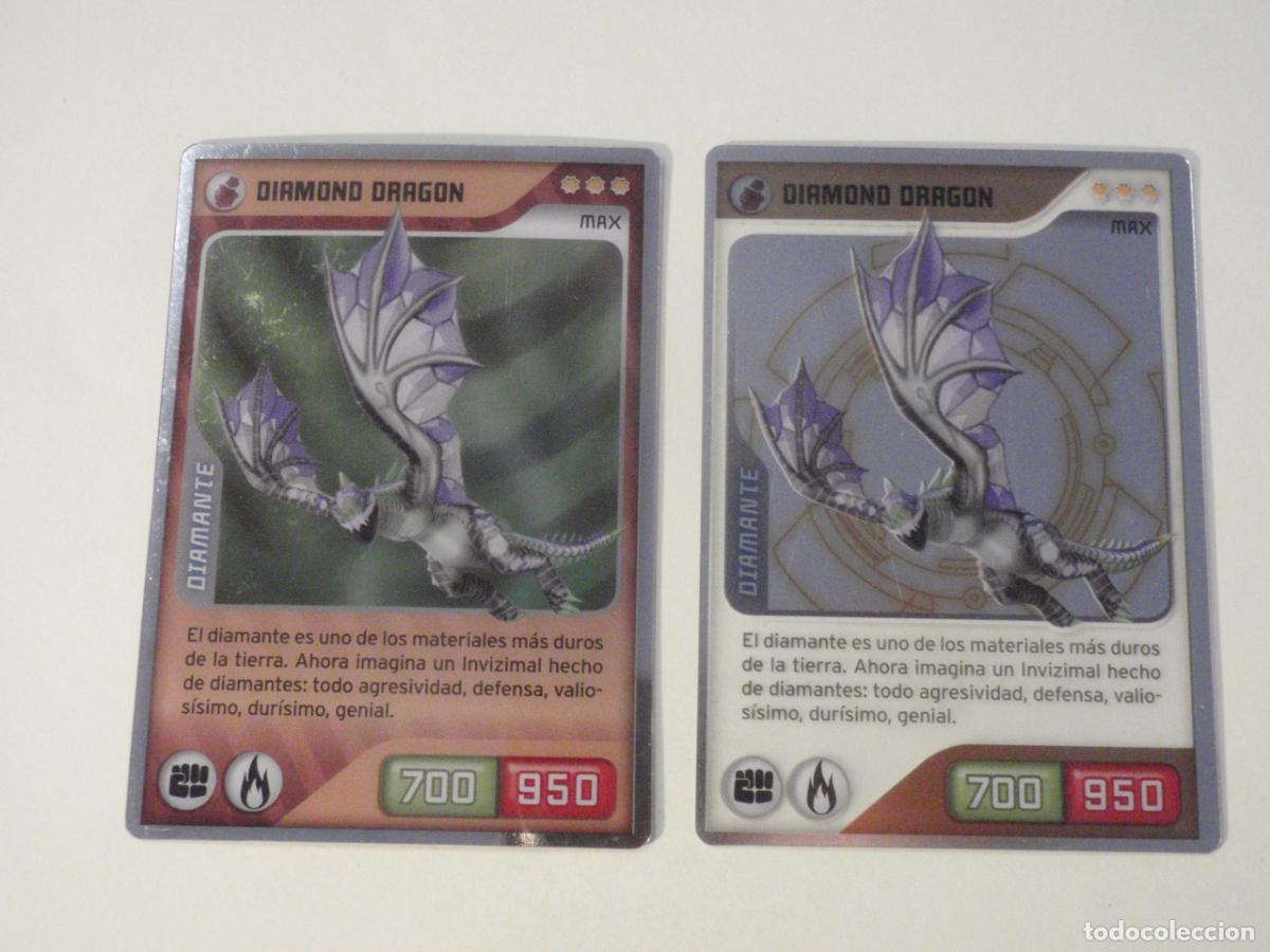 Colecionismo Cromos antigos: 329 DIAMOND DRAGON *** MAX Brillante y Transparente. Trading Card INVIZIMALS 2009-2013 Panini