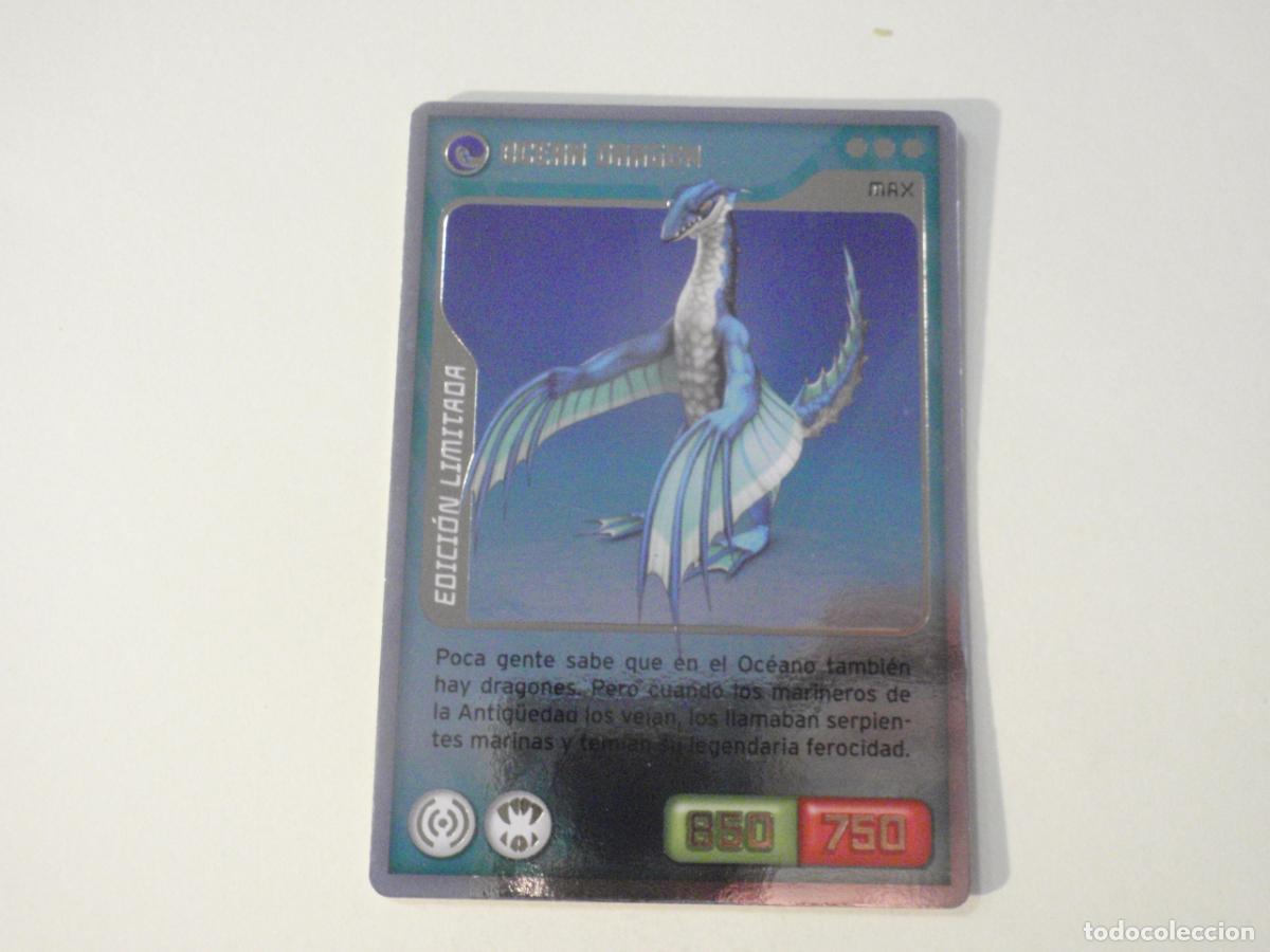 Coleccionismo cromos antiguos: Carta X08 OCEAN DRAGON *** MAX - EDICI&Oacute;N LIMITADA. Trading Card INVIZIMALS 2009-2013 Panini