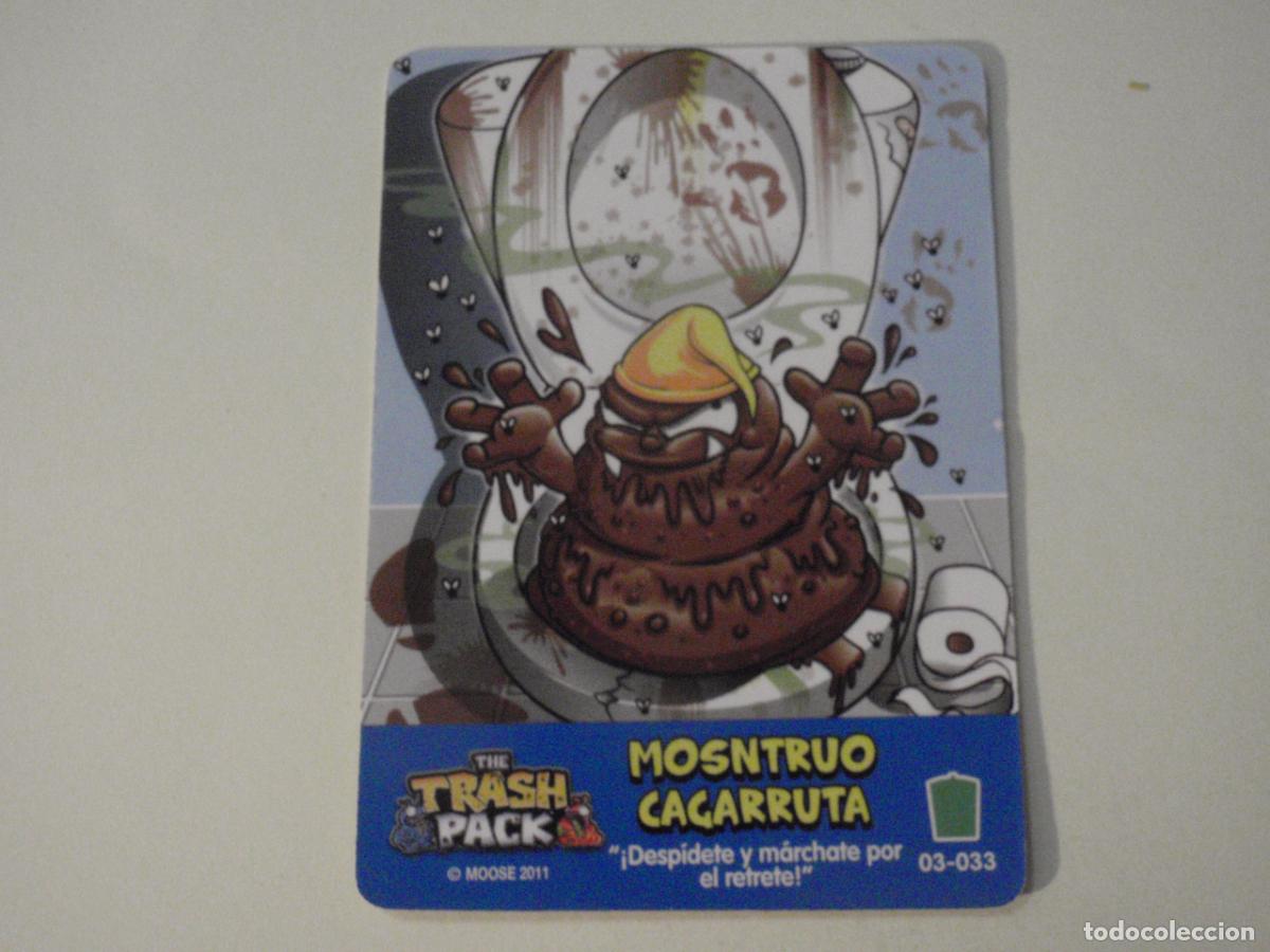 Coleccionismo cromos antiguos: Carta 03-033 MONSTRUO CACARRUTA. Trading Card THE TRASH PACK 2011.