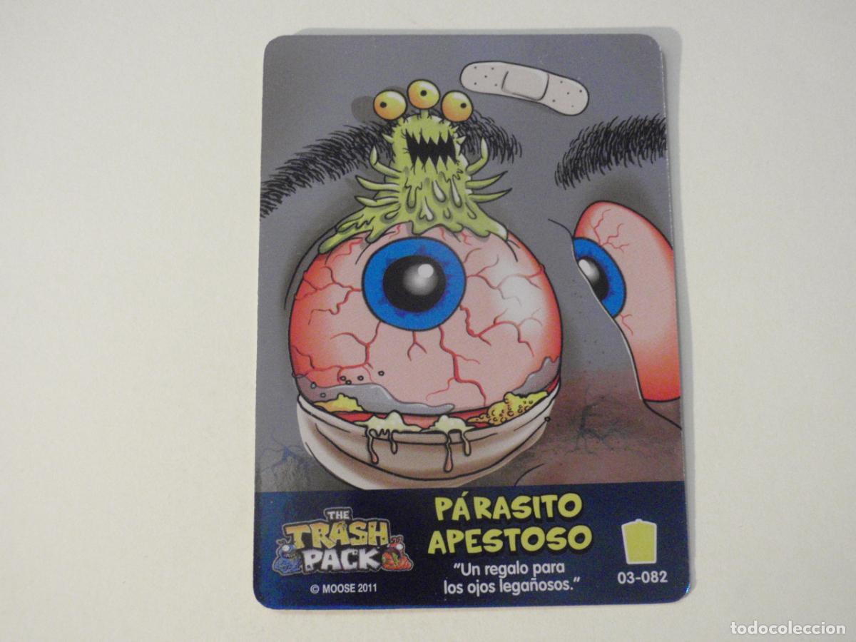 Colecionismo Cromos antigos: Carta 03-082 PARASITO APESTOSO. Trading Card THE TRASH PACK, MOOSE 2011.