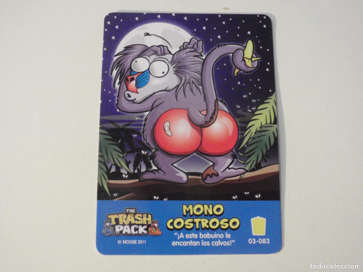 Colecionismo Cromos antigos: Carta 03-083 MONO COSTROSO. Trading Card THE TRASH PACK, MOOSE 2011.