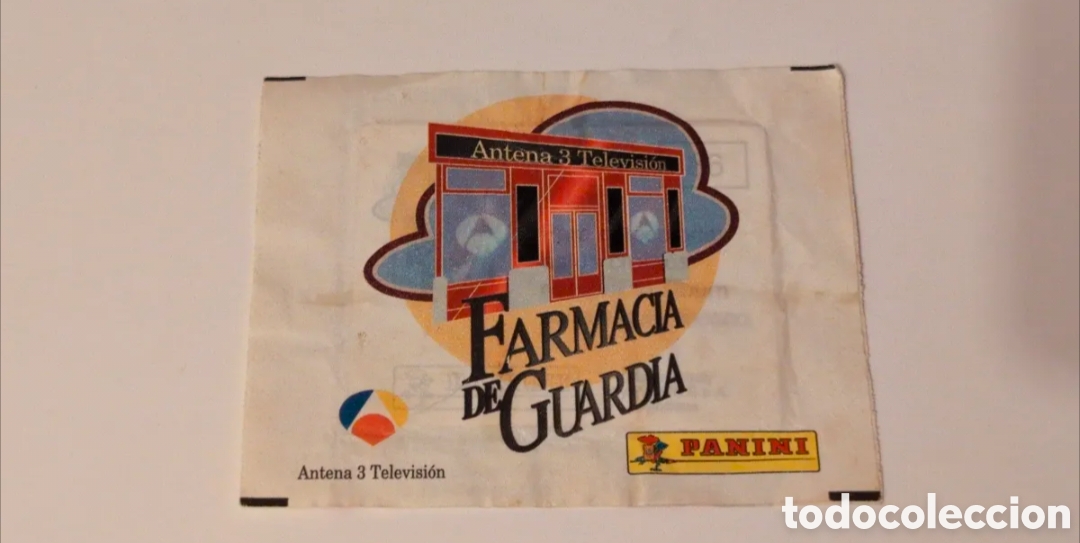 Coleccionismo cromos antiguos: Antiguo Sobre de Cromos sin Abrir de la Serie FARMACIA DE GUARDIA en Antena 3 del A&ntilde;o 1994. Panini