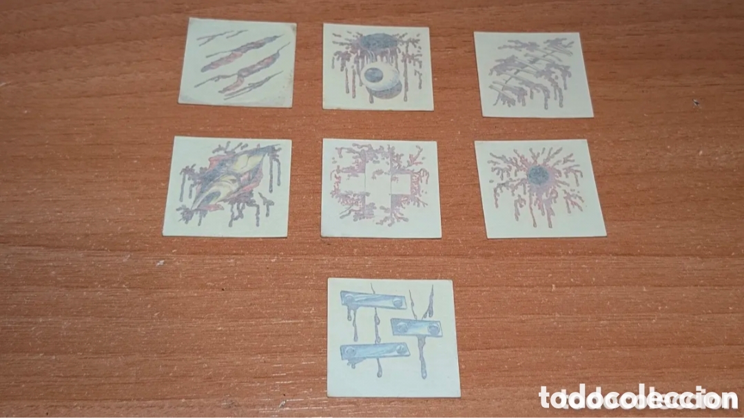 Coleccionismo cromos antiguos: Cromos Tatuajes Heridas Matutano. TATU-HERIDAS