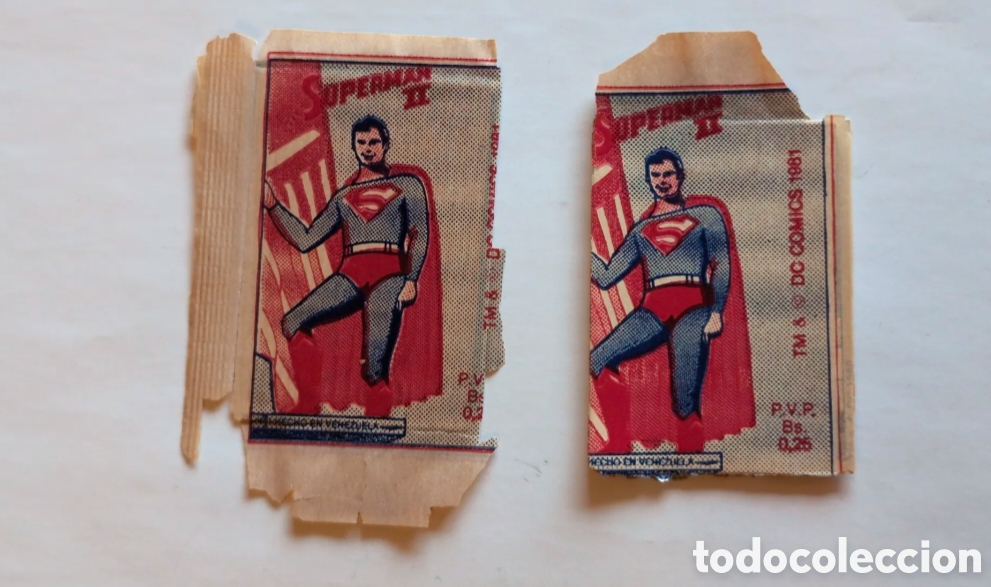 Coleccionismo cromos antiguos: Antiguos sobres cromos sin abrir SuperMan