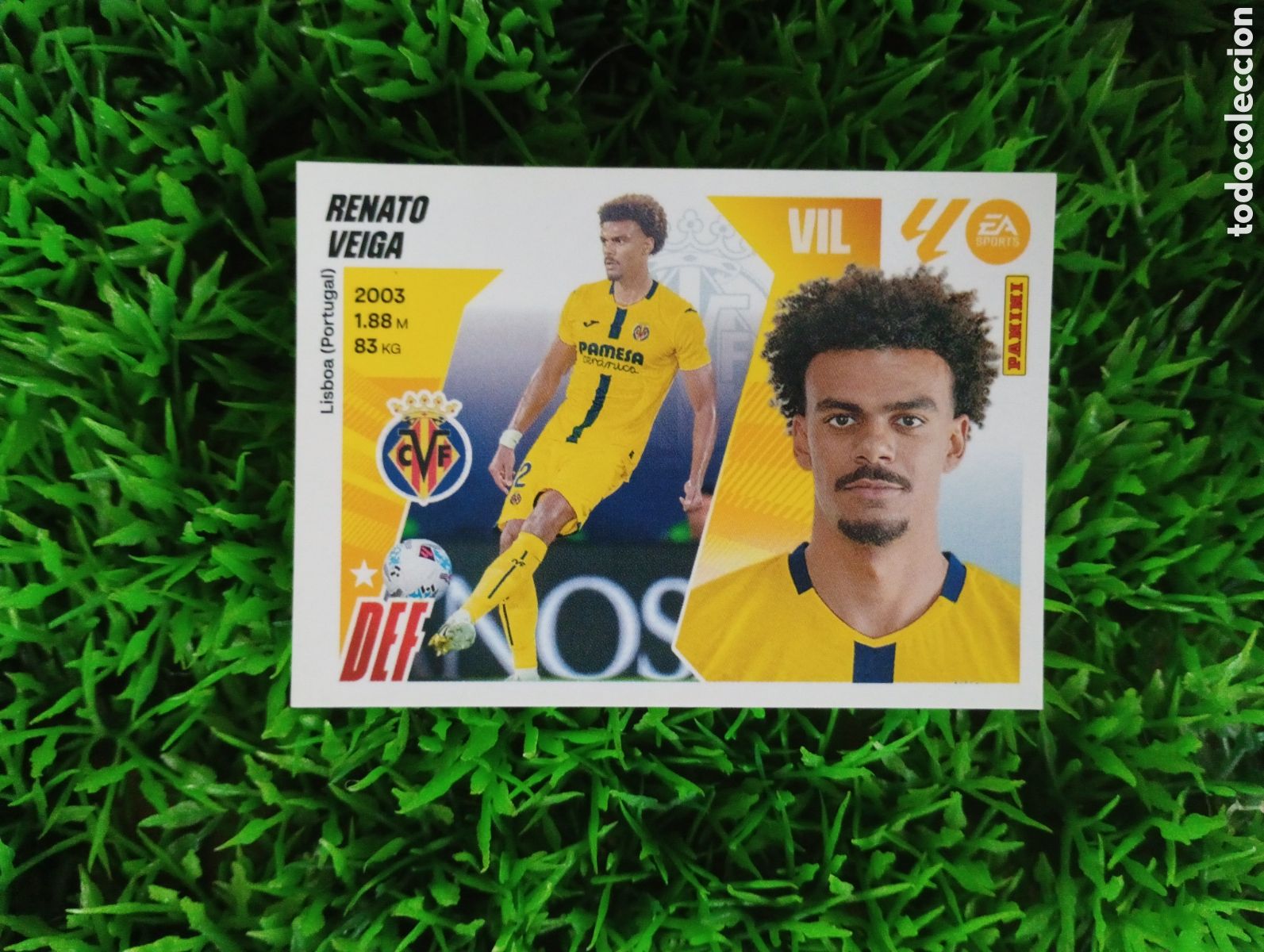 Coleccionismo cromos antiguos: Renato Veiga Villarreal FICHAJE Liga Este 25-26 # 45 NUNCA PEGADO