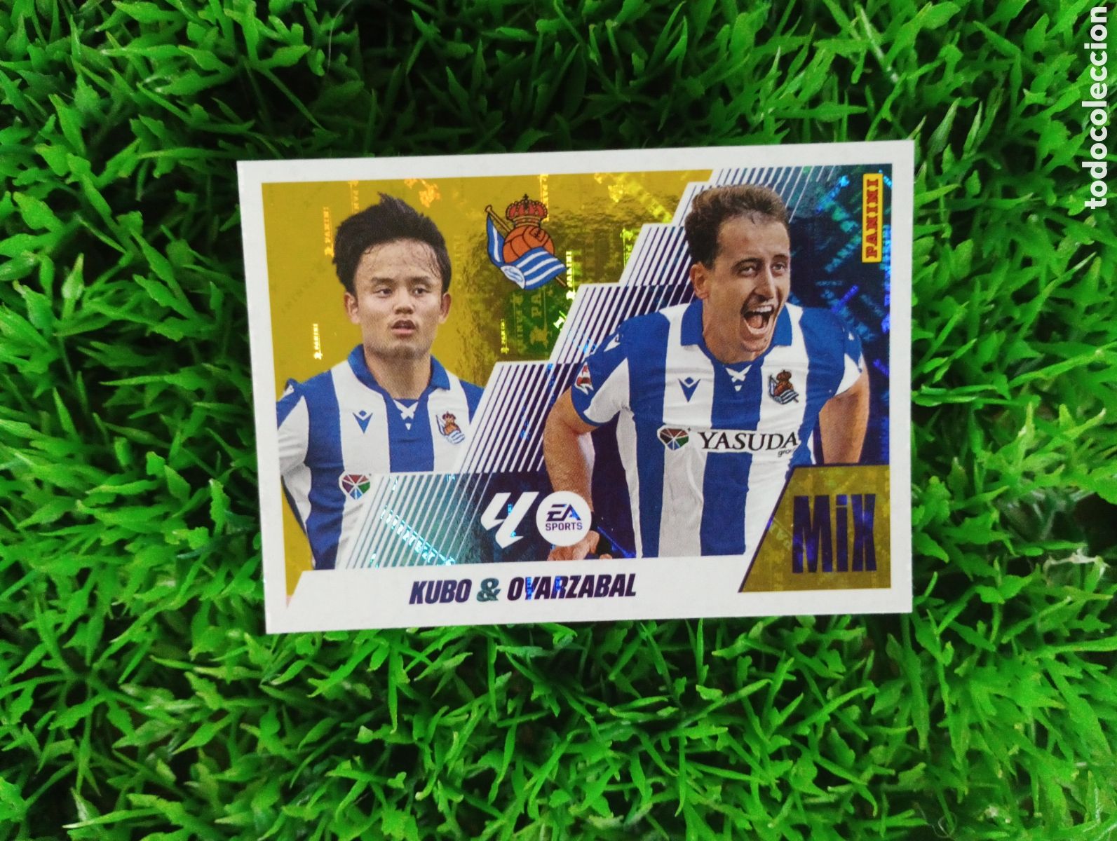 Coleccionismo cromos antiguos: Kubo-Oyarzabal Real Sociedad MIX Liga Este 25-26 # 17 NUNCA PEGADO