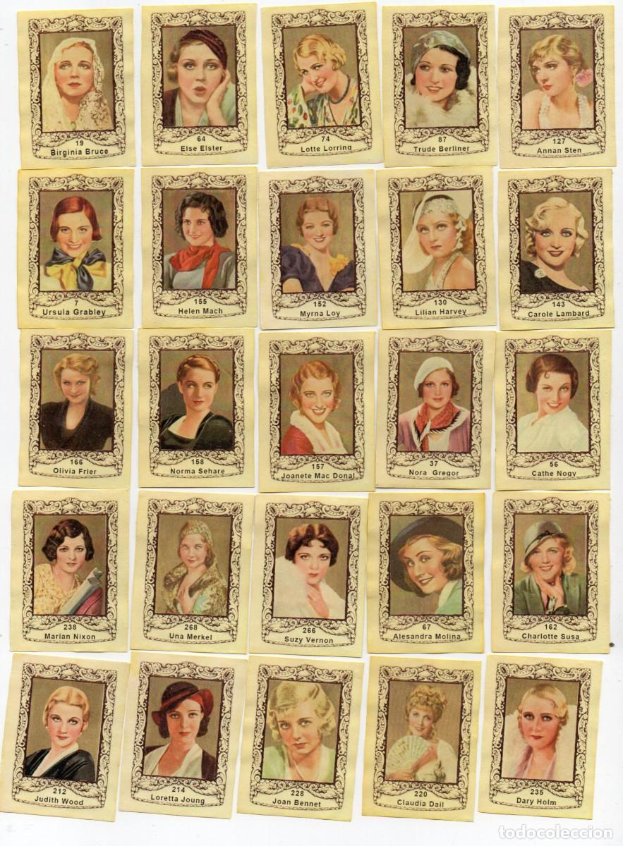 Coleccionismo cromos antiguos: 28 cromos de artistas de cine 1935, de PIMENTON EL TROVADOR