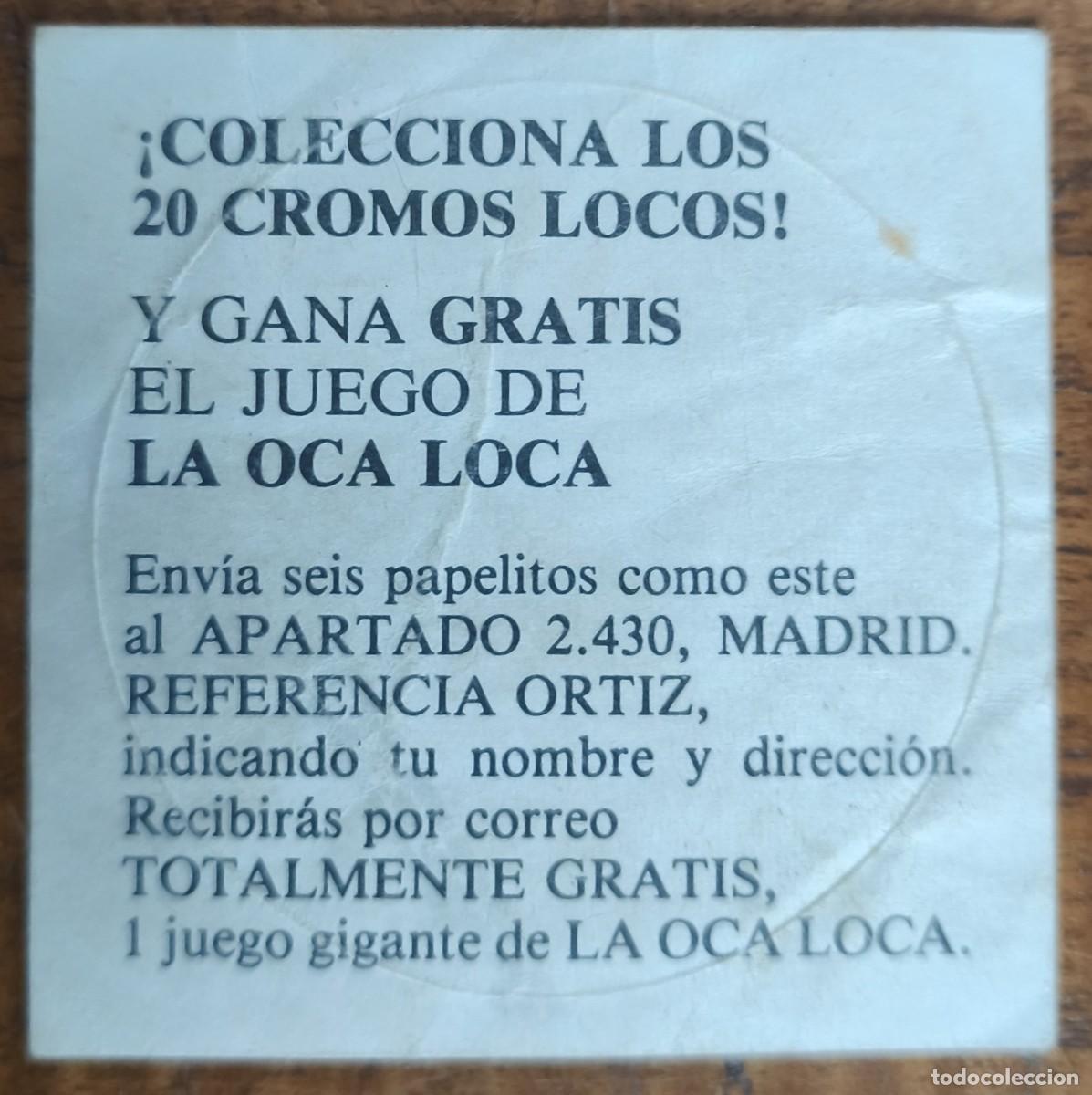 Coleccionismo cromos antiguos: ORTIZ -- LA OCA LOCA - Foto 2