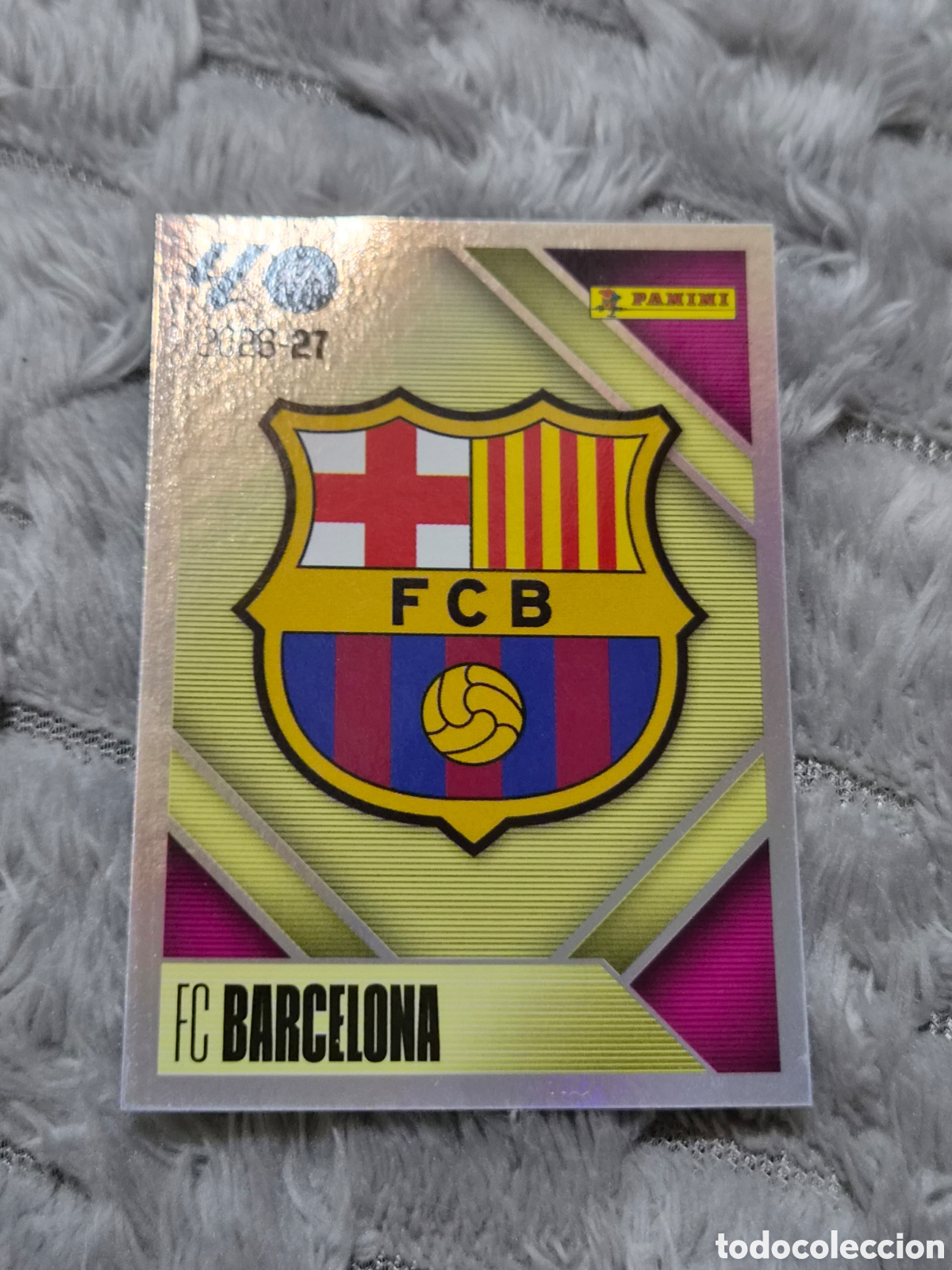 Coleccionismo cromos antiguos: 1 - ESCUDO BARCELONA LIGA ESTE 2026 2027