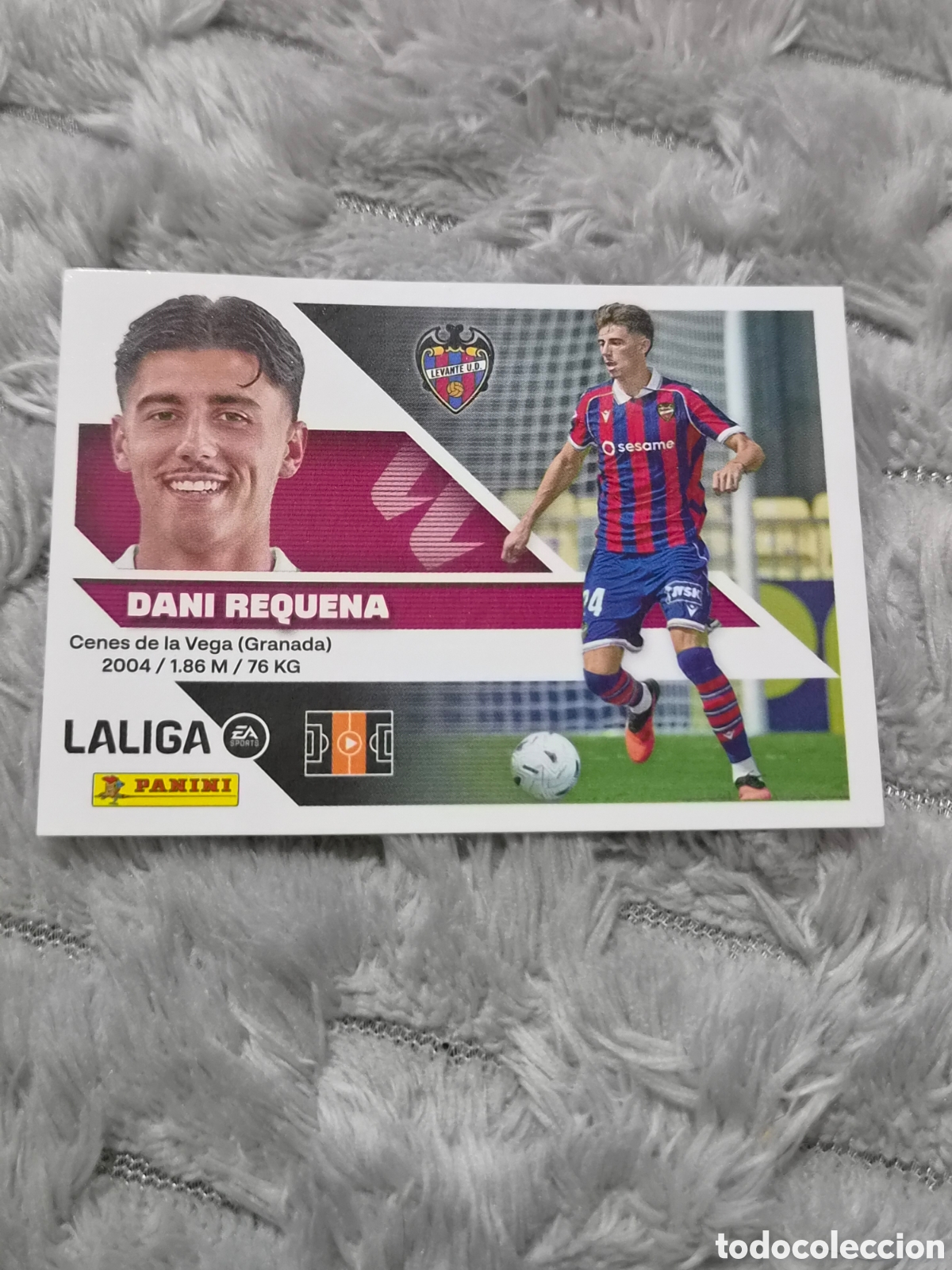 Coleccionismo cromos antiguos: 13 - DANI REQUENA , LEVANTE 2&deg; EDICI&Oacute;N LIGA ESTE 2026 2027