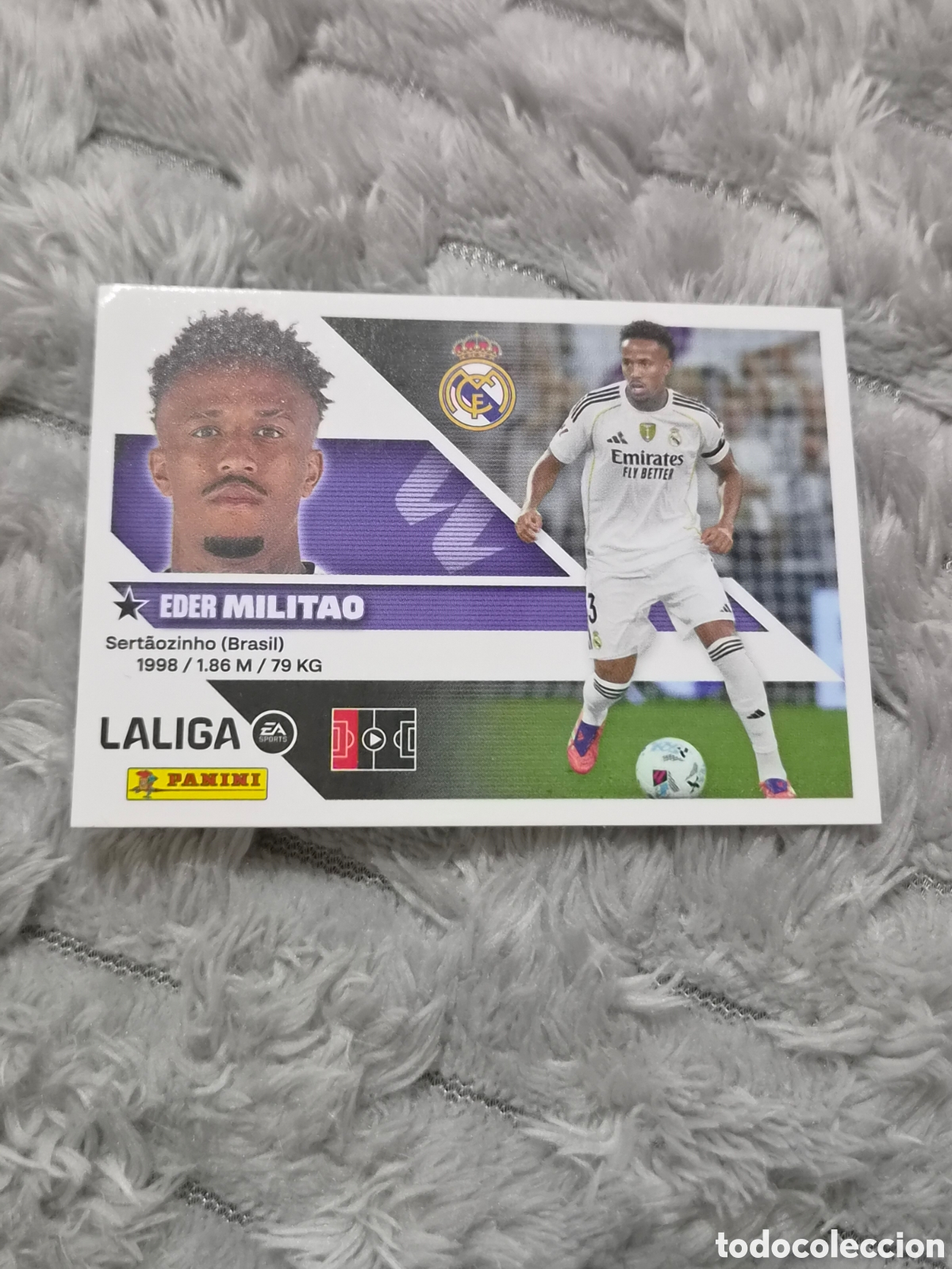 Coleccionismo cromos antiguos: 6 - MILITAO, REAL MADRID LIGA ESTE 2026 2027