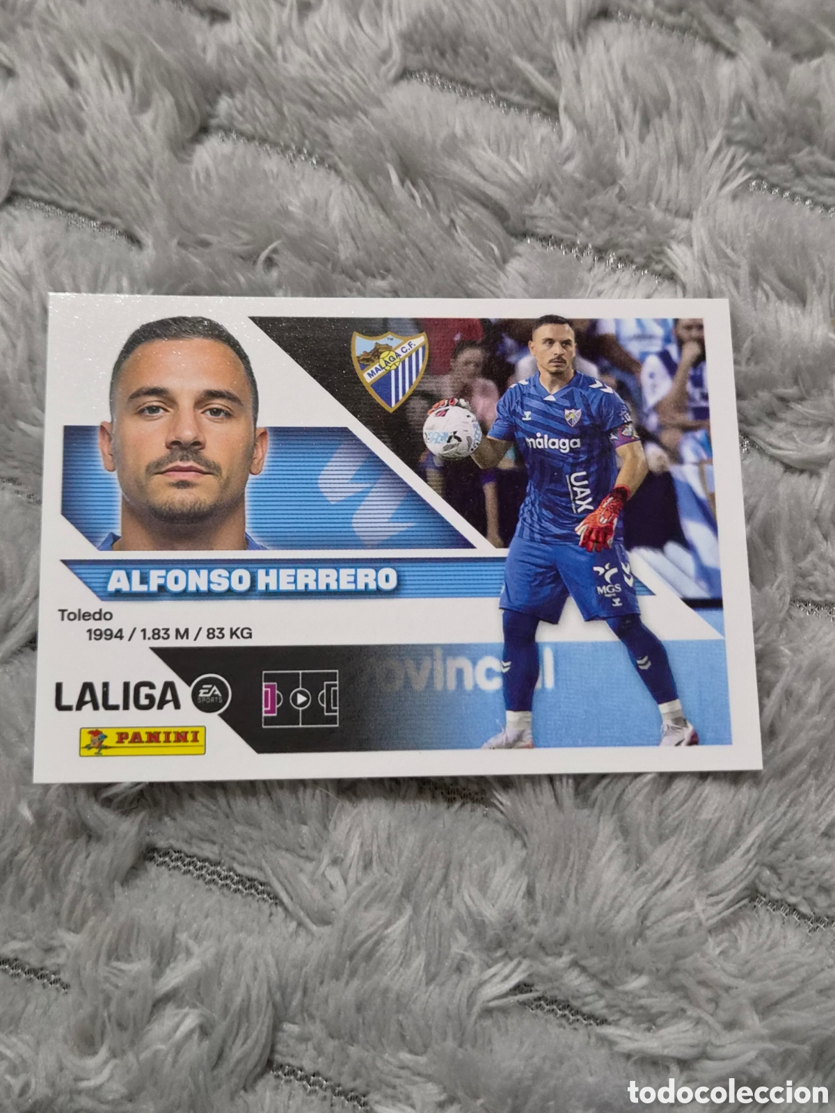 Coleccionismo cromos antiguos: 3 - ALFONSO HERRERO , M&Aacute;LAGA LIGA ESTE 2026 2027
