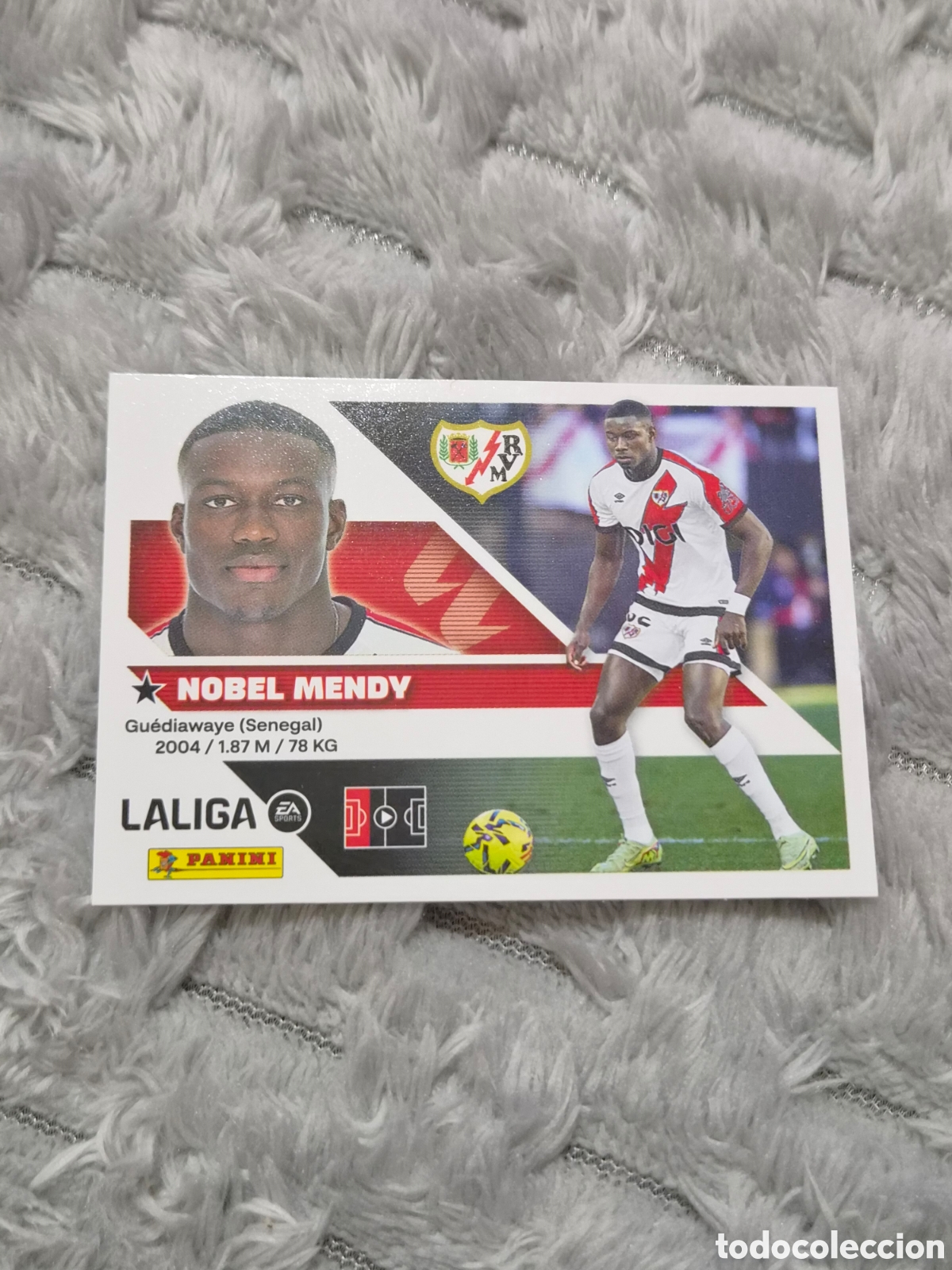 Coleccionismo cromos antiguos: 7 - NOBEL MENDY, RAYO VALLECANO LIGA ESTE 2026 2027