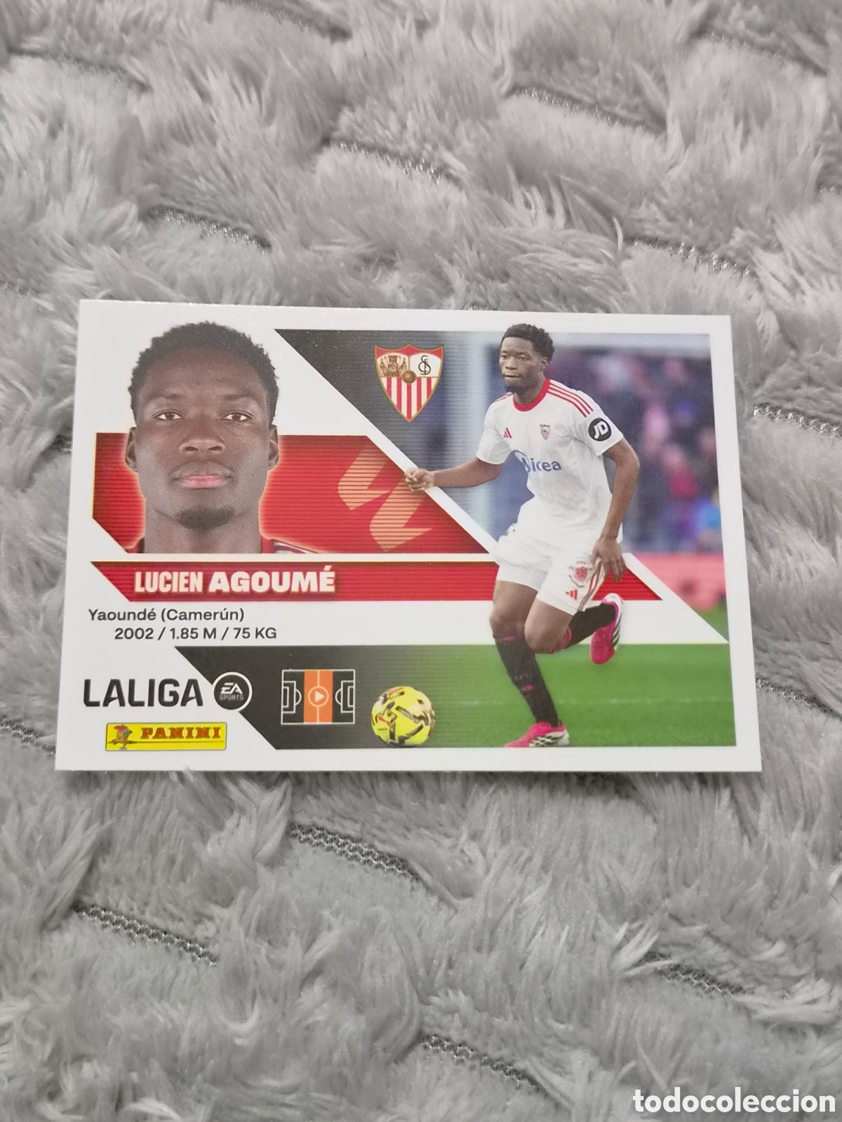 Coleccionismo cromos antiguos: 12 - AGOUM&Eacute; , SEVILLA LIGA ESTE 2026 2027