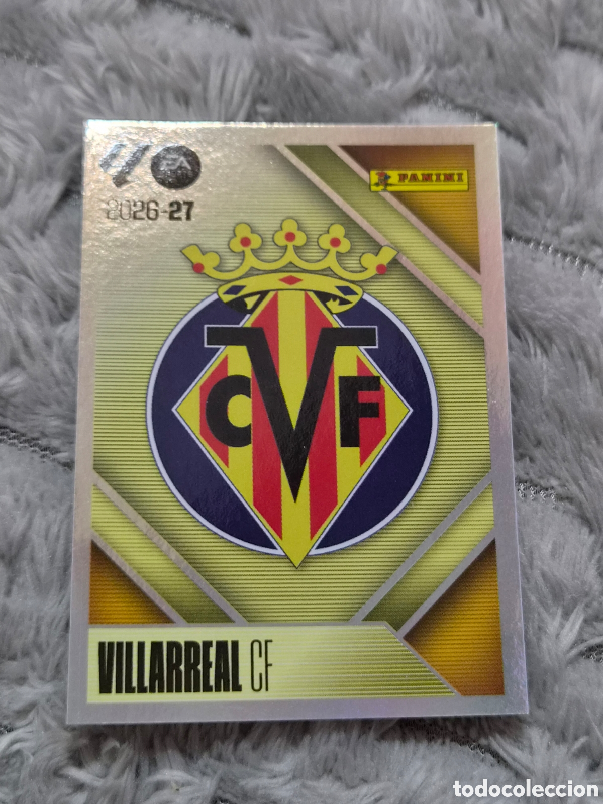 Coleccionismo cromos antiguos: 1 - ESCUDO VILLARREAL LIGA ESTE 2026 2027
