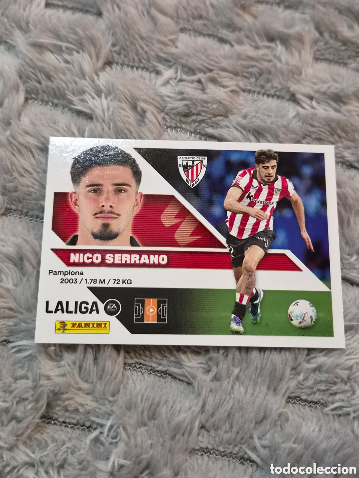 Coleccionismo cromos antiguos: 15 - NICO SERRANO, AT.BILBAO LIGA ESTE 2026 2027