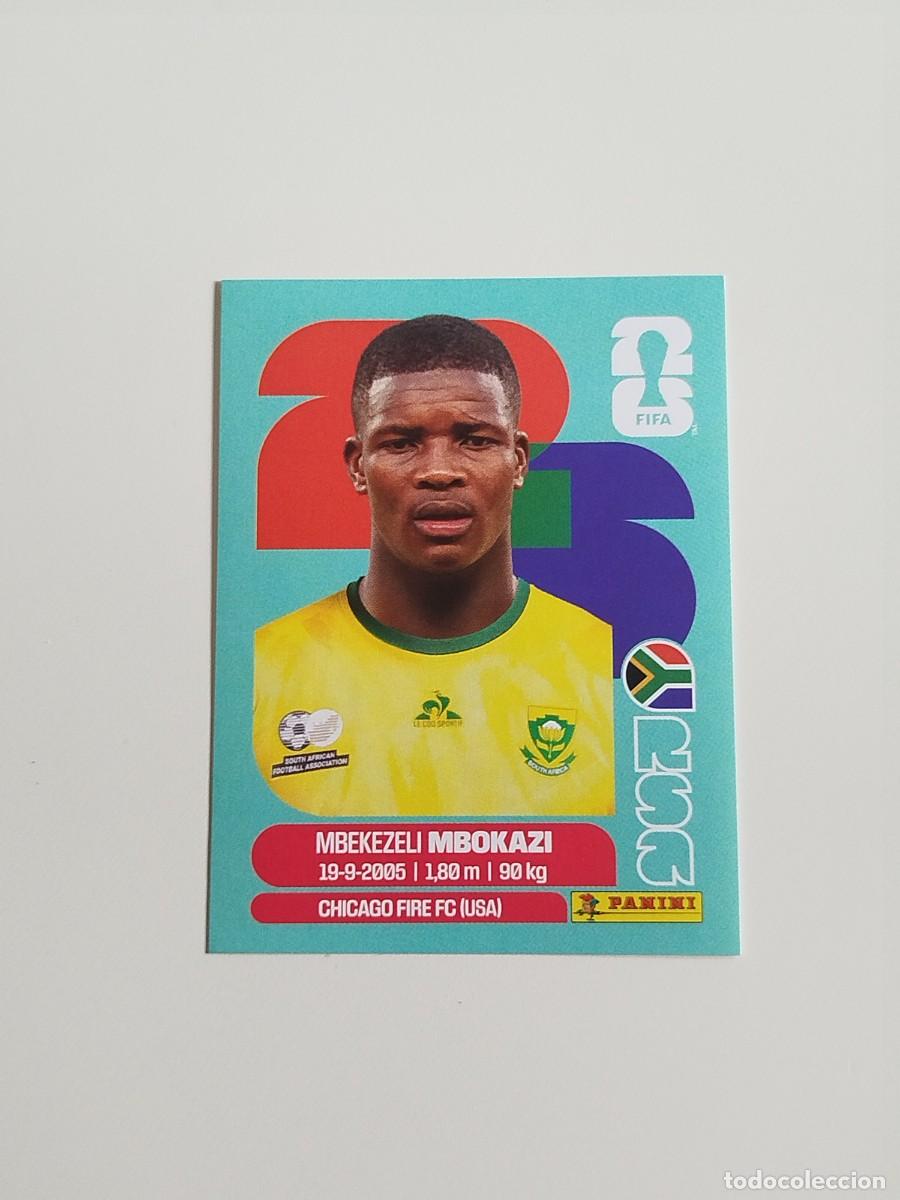 Coleccionismo cromos antiguos: RSA 6. Mbekezeli Mbokazi (Sud&aacute;frica) - Panini Fifa World Cup 26