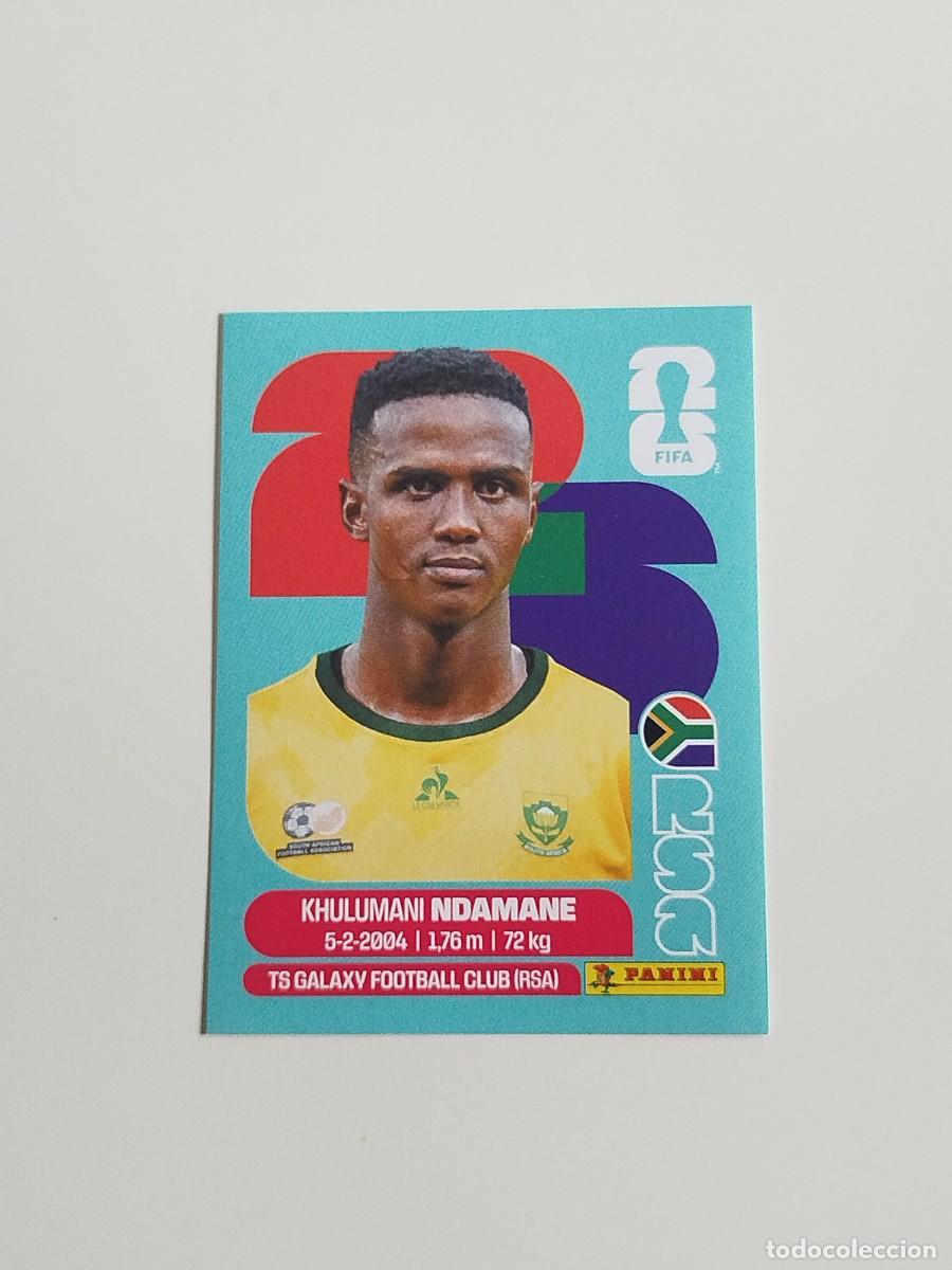 Coleccionismo cromos antiguos: RSA 7. Khulumani Ndamane (Sud&aacute;frica) - Panini Fifa World Cup 26