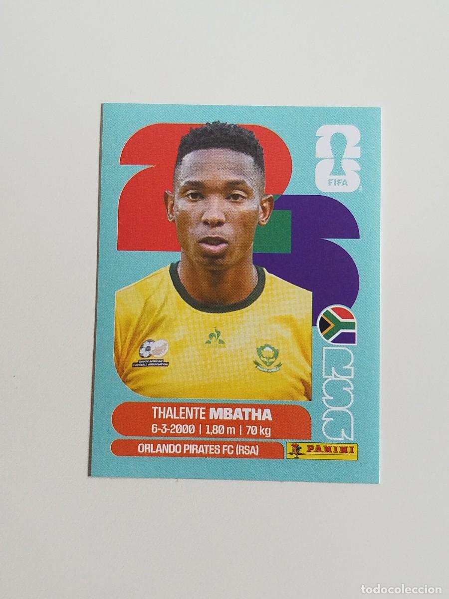 Coleccionismo cromos antiguos: RSA 12. Thalente Mbatha (Sud&aacute;frica) - Panini Fifa World Cup 26