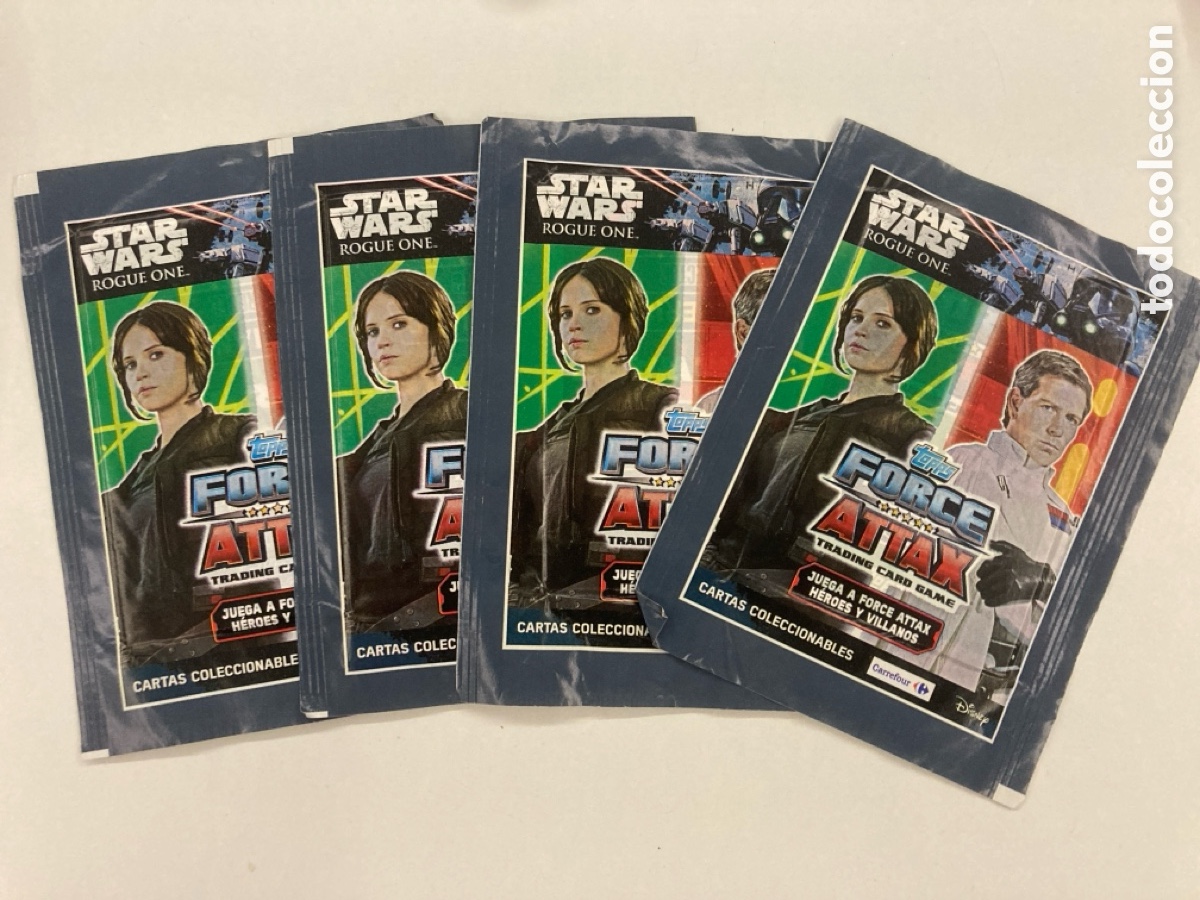 Coleccionismo cromos antiguos: Sobres de cromos Star Wars Rogue one Force Attax