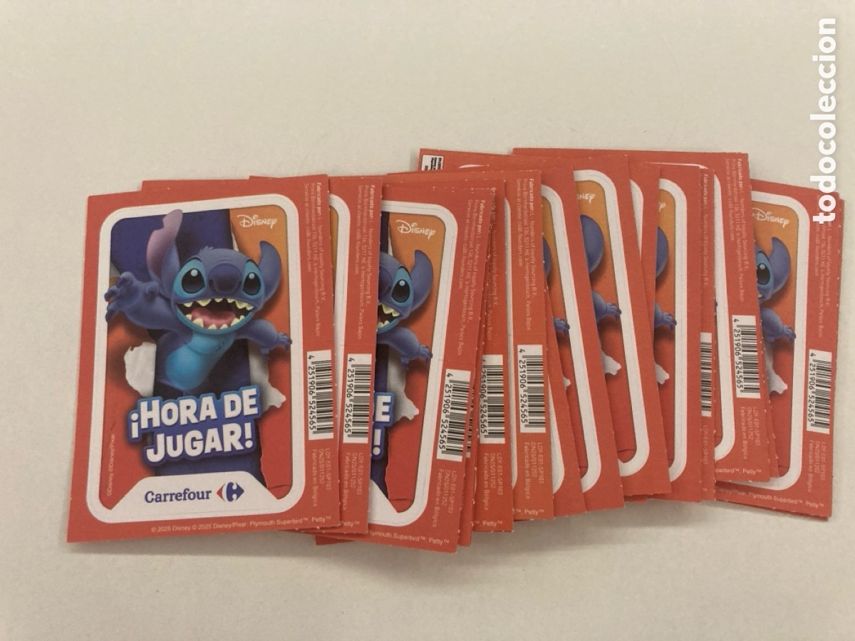 Coleccionismo cromos antiguos: 19 Sobres hora de jugar Stitch - Foto 1