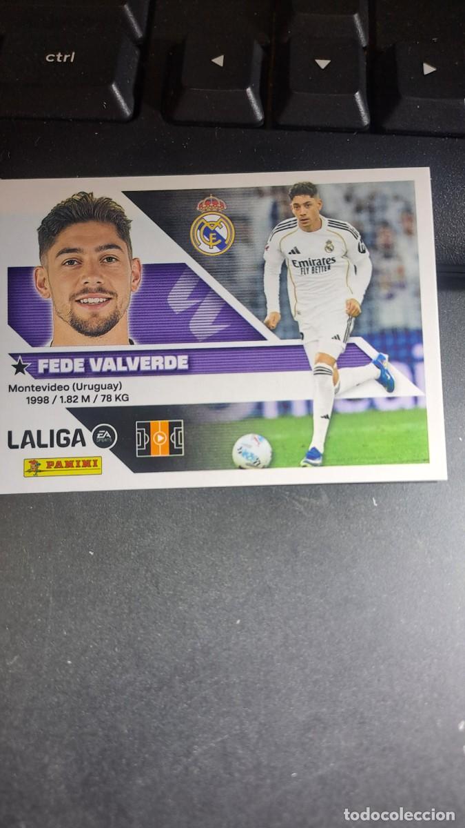 Coleccionismo cromos antiguos: CROMO FEDE VALVERDE 12 REAL MADRID LIGA 2026 2027 26 27 ESTE PANINI NUNCA PEGADO