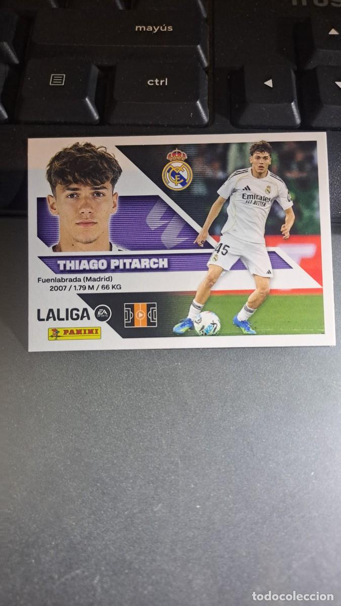Coleccionismo cromos antiguos: CROMO THIAGO PITARCH 15B 15 B REAL MADRID LIGA 2026 2027 26 27 ESTE PANINI NUNCA PEGADO