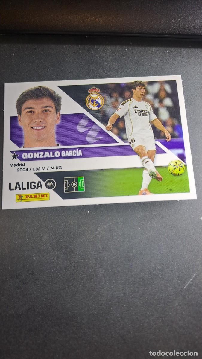 Coleccionismo cromos antiguos: CROMO GONZALO 17 REAL MADRID LIGA 2026 2027 26 27 ESTE PANINI NUNCA PEGADO