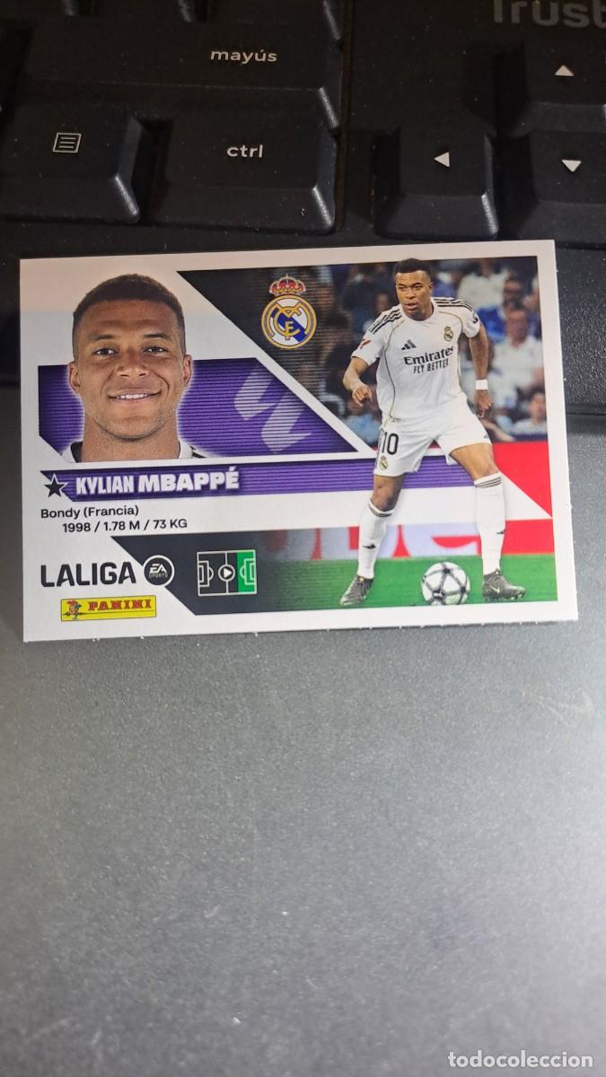 Coleccionismo cromos antiguos: CROMO MBAPPE 20 REAL MADRID LIGA 2026 2027 26 27 ESTE PANINI NUNCA PEGADO